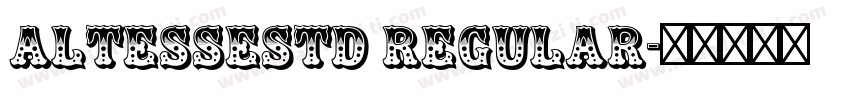 AltesseStd Regular字体转换